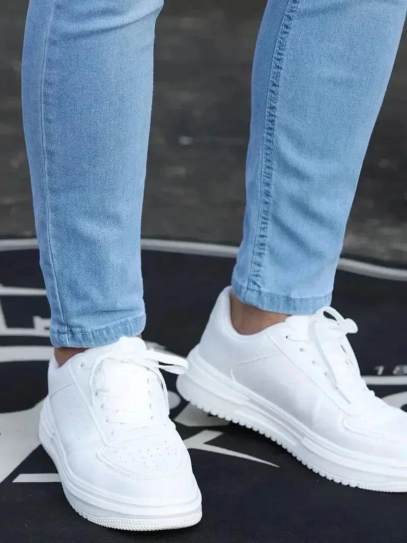 Mens Slim Fit Skinny Jeans - Casual Denim for Street Style - ZOOMNSTORE