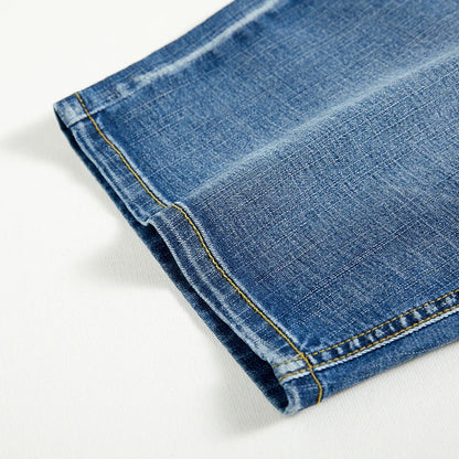 Mens Slim Denim Shorts - Classic Black  Blue Fashion Casual Jeans - ZOOMNSTORE