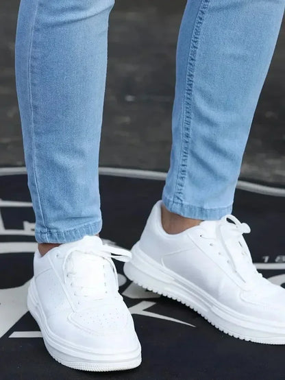 Mens Slim Fit Skinny Jeans - Casual Denim for Street Style - ZOOMNSTORE