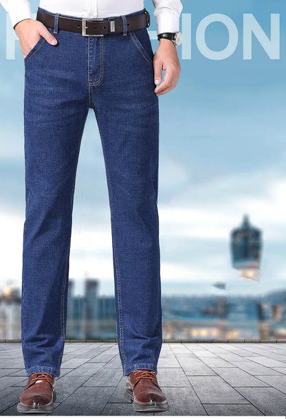 Mens Slim Fit Stretch Pants - Comfortable Casual Denim Trousers - ZOOMNSTORE
