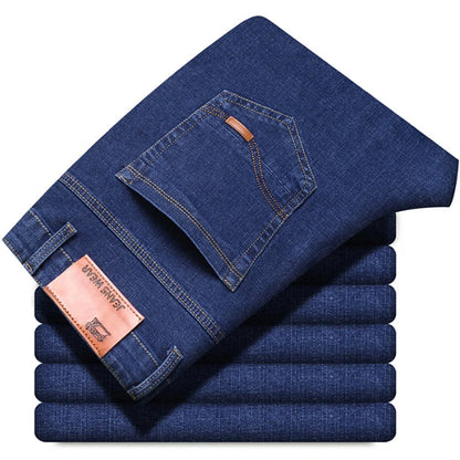 Mens Slim Fit Stretch Pants - Comfortable Casual Denim Trousers - ZOOMNSTORE
