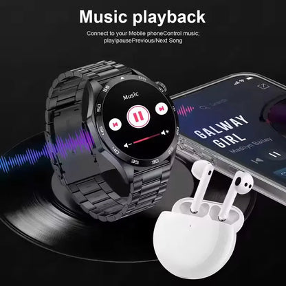 Mens Smart Watch - Bluetooth GPS AMOLED Waterproof NFC - ZOOMNSTORE