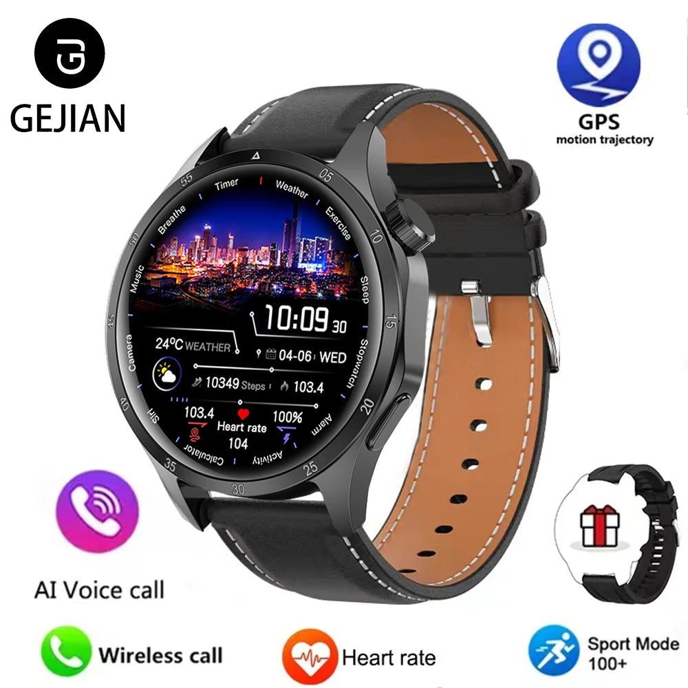 Mens Smart Watch - Bluetooth GPS AMOLED Waterproof NFC - ZOOMNSTORE