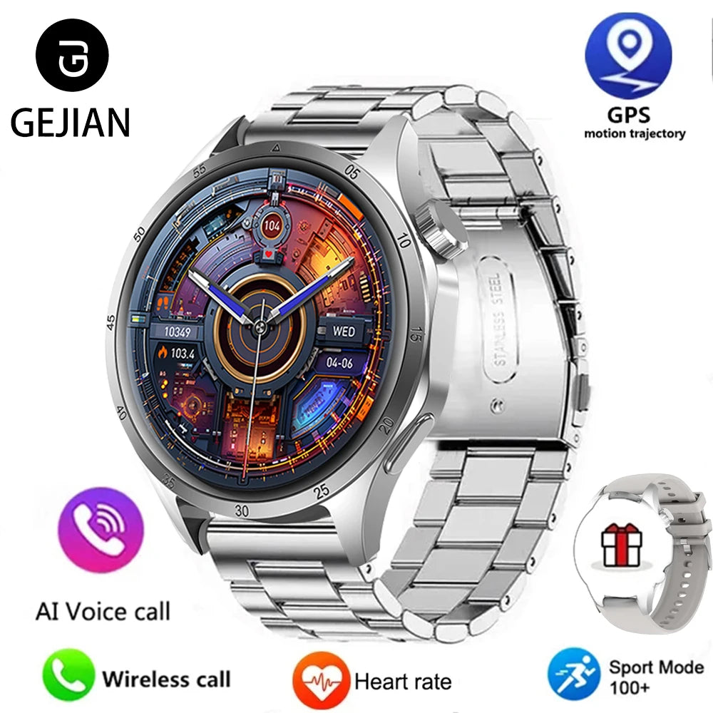 Mens Smart Watch - Bluetooth GPS AMOLED Waterproof NFC - ZOOMNSTORE