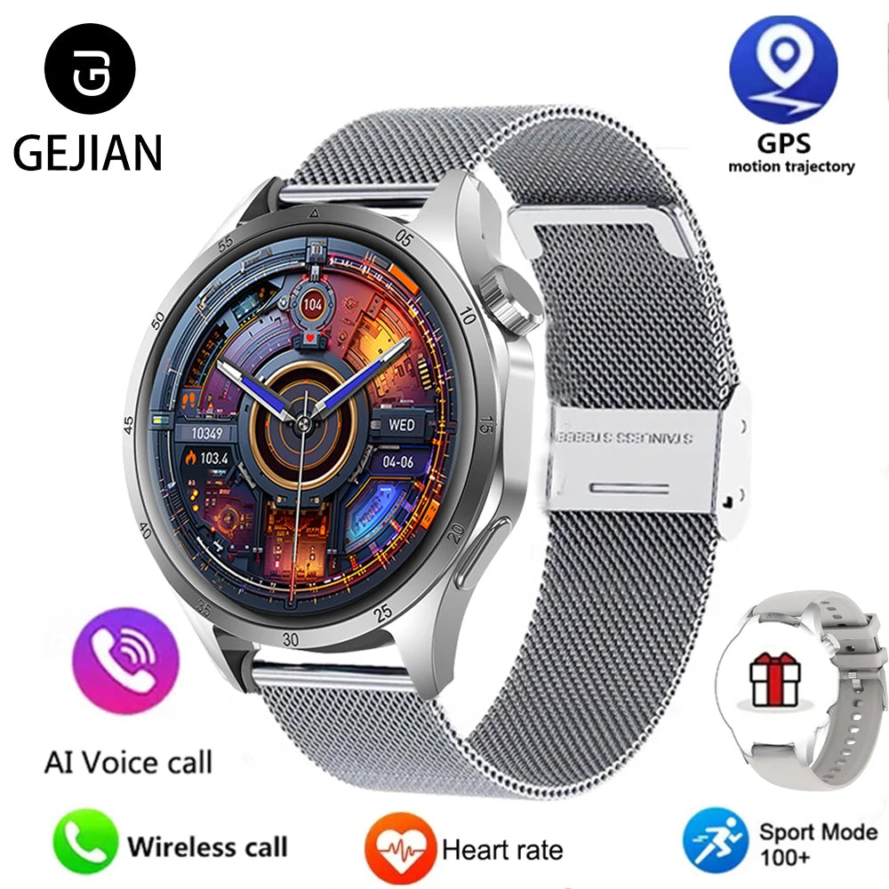 Mens Smart Watch - Bluetooth GPS AMOLED Waterproof NFC - ZOOMNSTORE