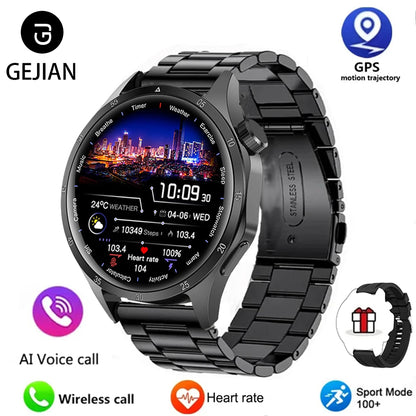 Mens Smart Watch - Bluetooth GPS AMOLED Waterproof NFC - ZOOMNSTORE