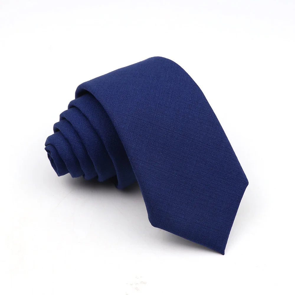 Mens Solid Color Skinny Tie - Casual Anti-Wrinkle Necktie for Wedding Gift Accessory in Pink Blue Grey - ZOOMNSTORE