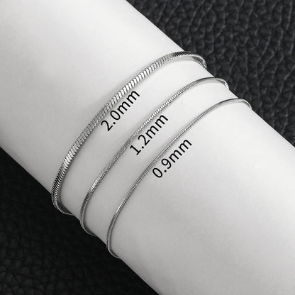 Mens Stainless Steel Square Snake Bone Chain Bracelet - Hip-Hop Jewelry for Trendy Parties - ZOOMNSTORE