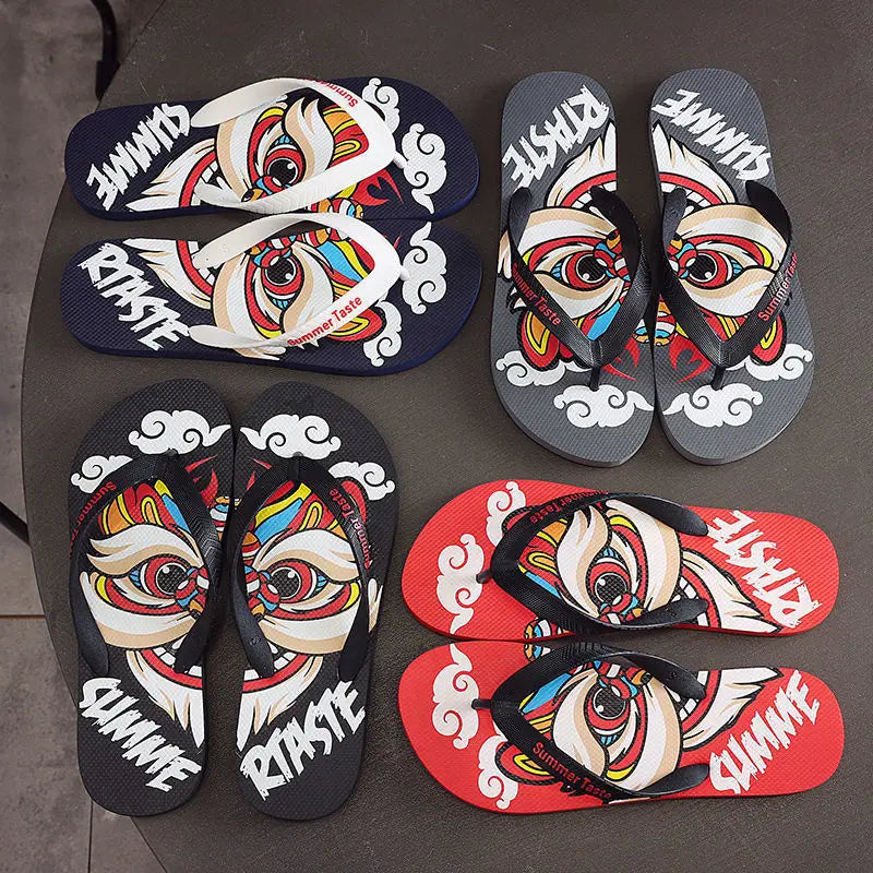 Mens Summer Flip Flops - Lightweight Anti-Skid Outdoor Sandals - ZOOMNSTORE