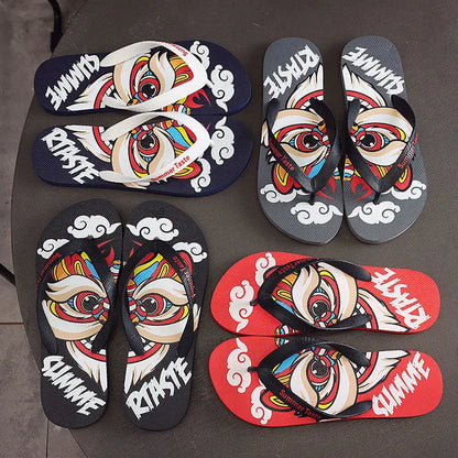 Mens Summer Flip Flops - Lightweight Anti-Skid Outdoor Sandals - ZOOMNSTORE