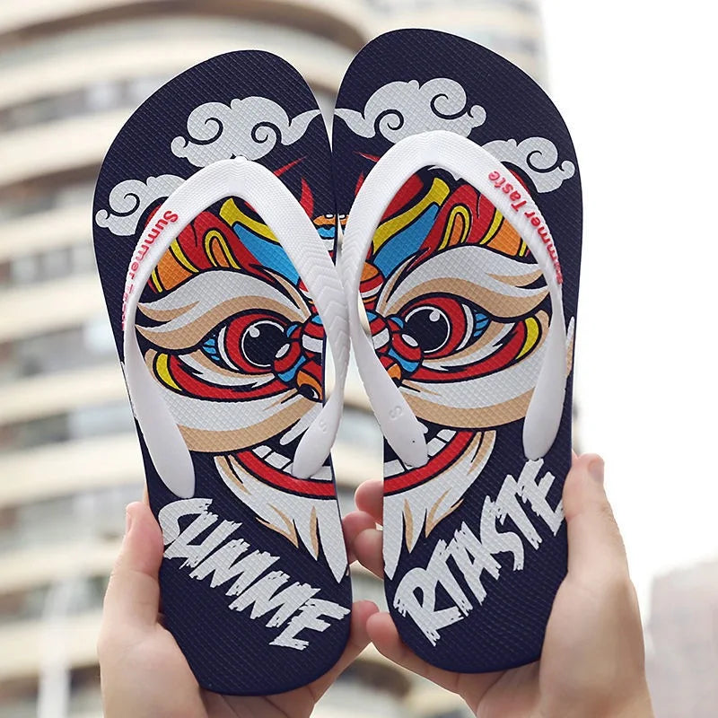 Mens Summer Flip Flops - Lightweight Anti-Skid Outdoor Sandals - ZOOMNSTORE