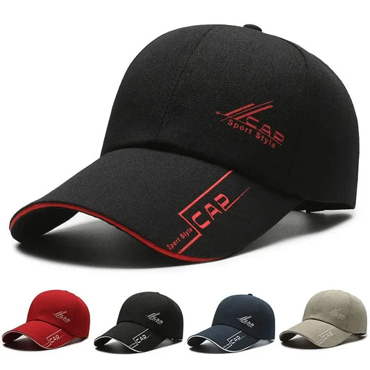 Mens Summer Long Brim Baseball Cap - Outdoor Fishing Hat - ZOOMNSTORE