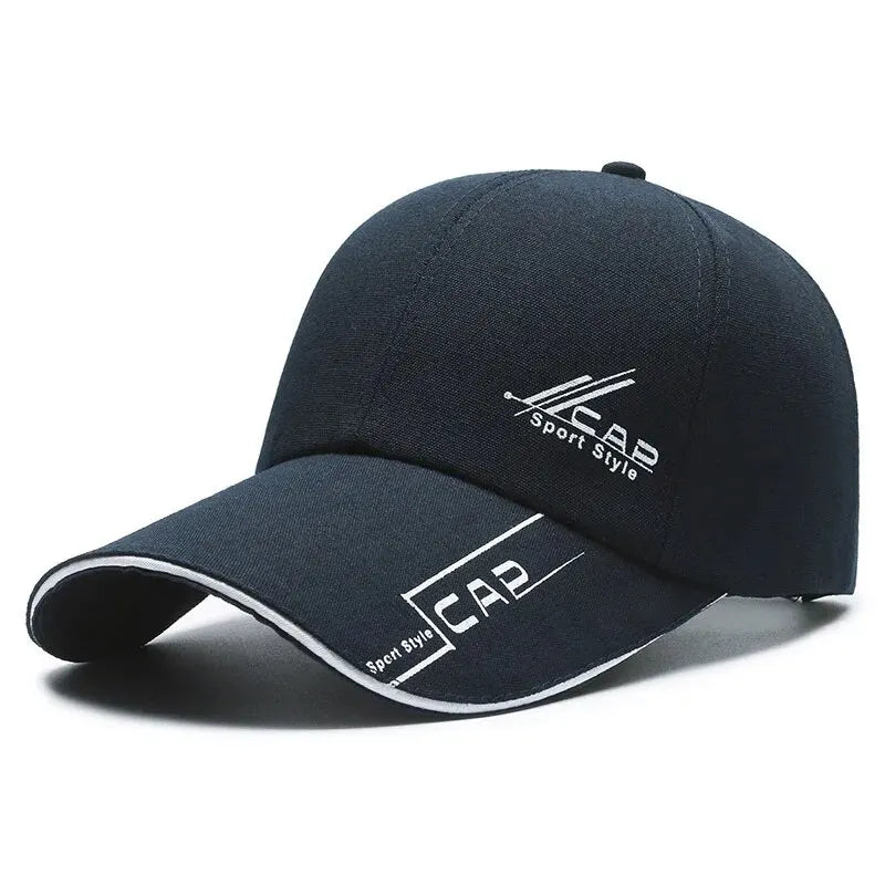 Mens Summer Long Brim Baseball Cap - Outdoor Fishing Hat - ZOOMNSTORE