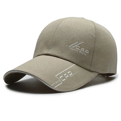 Mens Summer Long Brim Baseball Cap - Outdoor Fishing Hat - ZOOMNSTORE