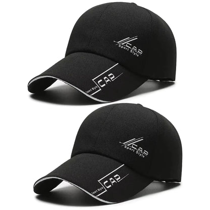 Mens Summer Long Brim Baseball Cap - Outdoor Fishing Hat - ZOOMNSTORE