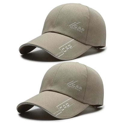 Mens Summer Long Brim Baseball Cap - Outdoor Fishing Hat - ZOOMNSTORE