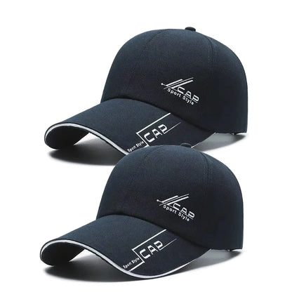 Mens Summer Long Brim Baseball Cap - Outdoor Fishing Hat - ZOOMNSTORE
