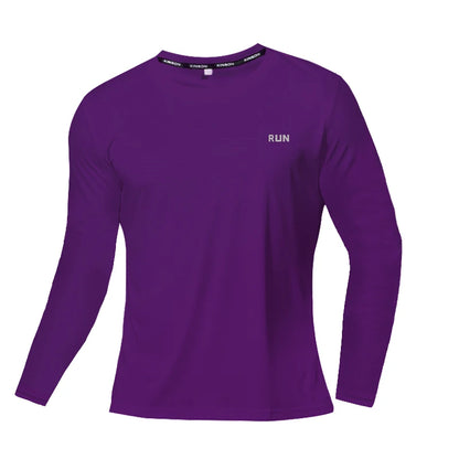 Mens Summer Quick Dry Long Sleeve T-Shirt - Breathable Sun Protection Outdoor Wear - ZOOMNSTORE