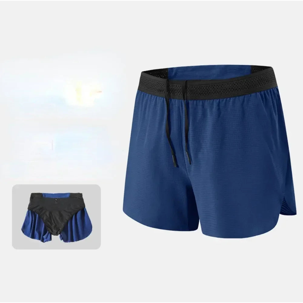 Mens Summer Running Shorts - Quick Dry Loose Fit Marathon Training Pants - ZOOMNSTORE