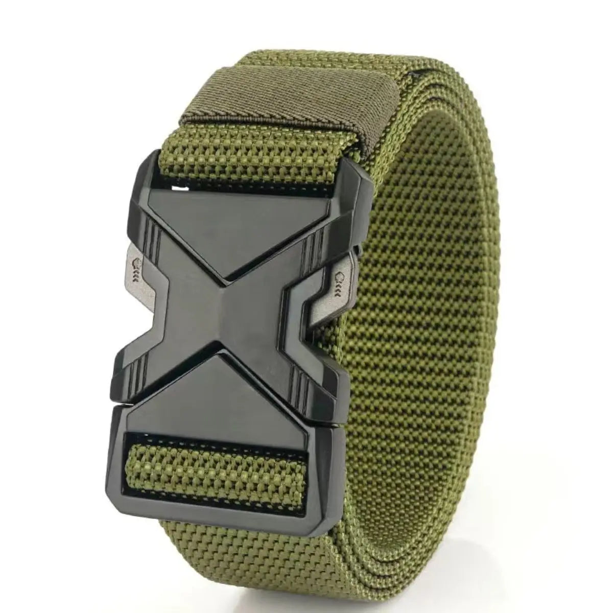 Mens Tactical Belt - Red Ears Multifunctional Canvas Waist Belt for Outdoor Training - ZOOMNSTORE
