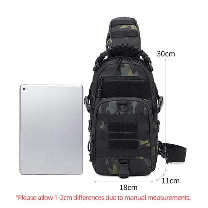 Mens Tactical Sling Bag - Outdoor Camping Fanny Pack for Hiking Climbing Cycling Fishing - ZOOMNSTORE