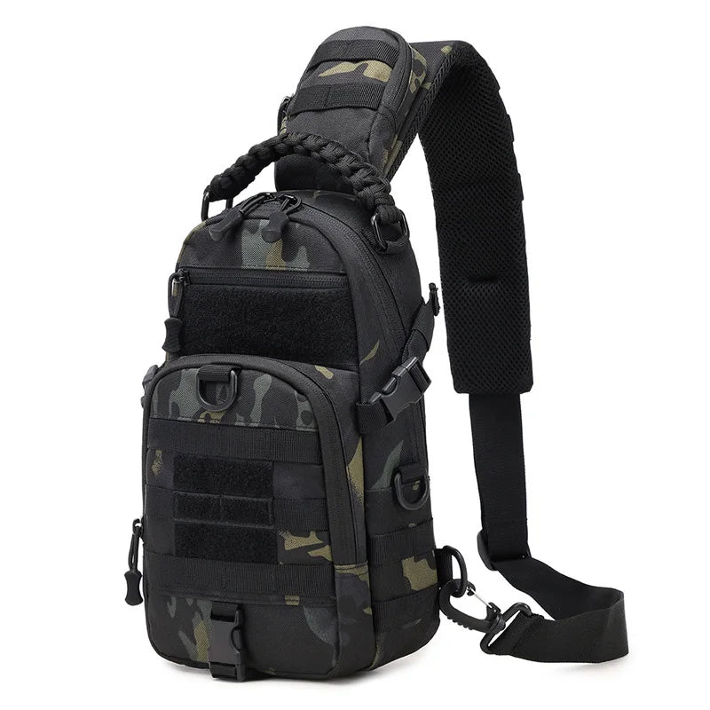 Mens Tactical Sling Bag - Outdoor Camping Fanny Pack for Hiking Climbing Cycling Fishing - ZOOMNSTORE