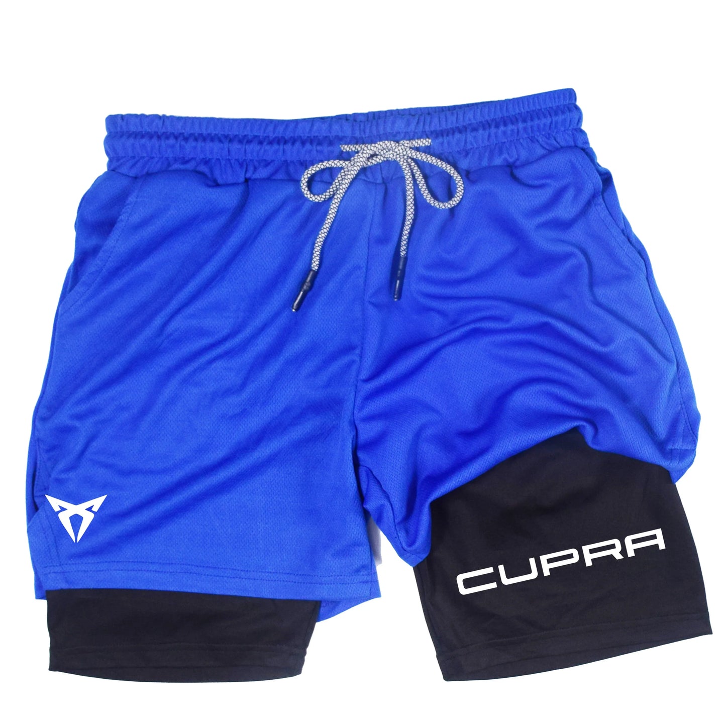 Mens Two-in-One Sports Shorts - Breathable Quick-Drying Running Bottoms M-3XL - ZOOMNSTORE