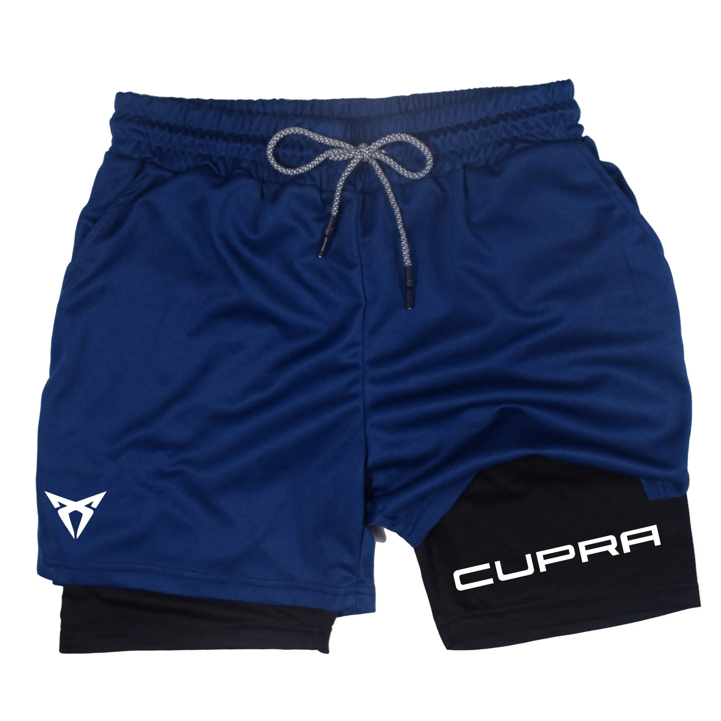 Mens Two-in-One Sports Shorts - Breathable Quick-Drying Running Bottoms M-3XL - ZOOMNSTORE