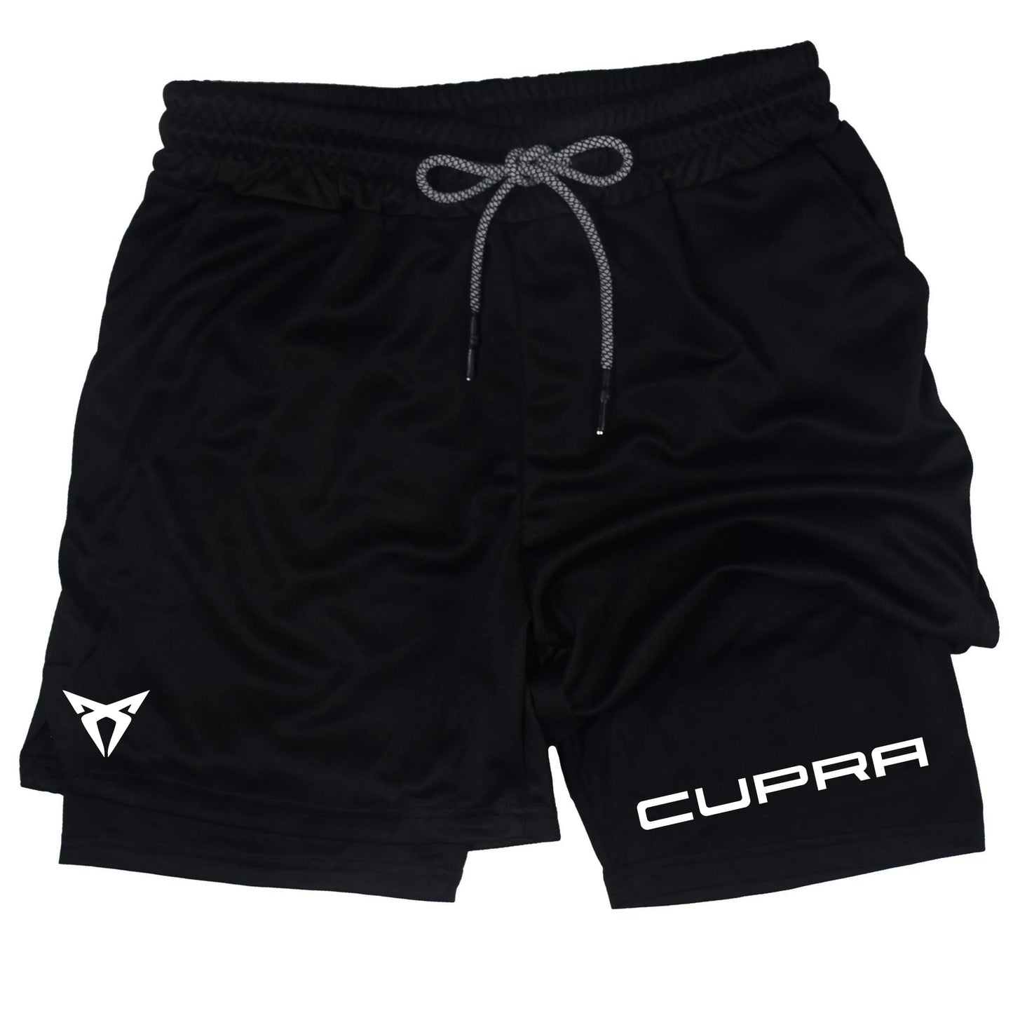 Mens Two-in-One Sports Shorts - Breathable Quick-Drying Running Bottoms M-3XL - ZOOMNSTORE