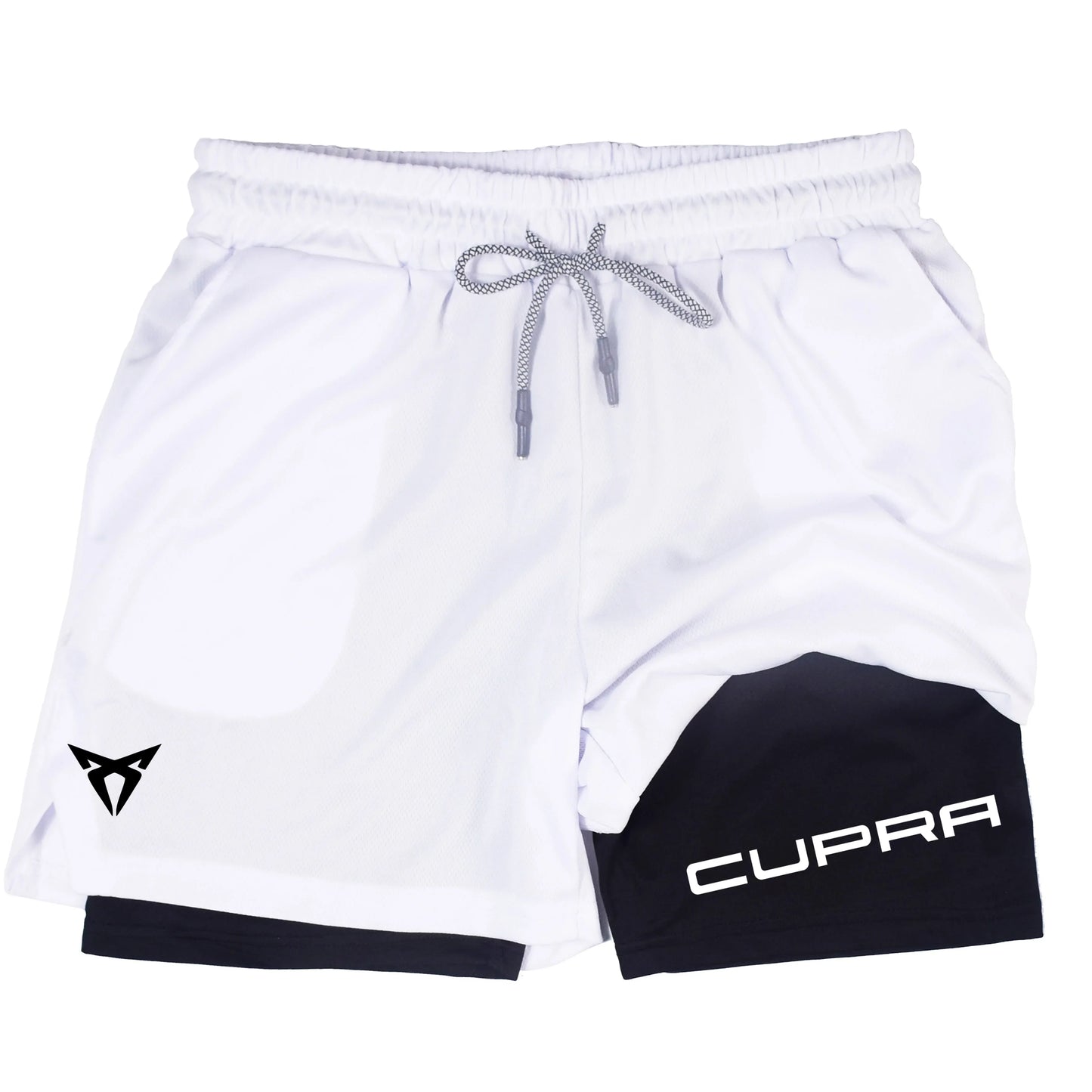 Mens Two-in-One Sports Shorts - Breathable Quick-Drying Running Bottoms M-3XL - ZOOMNSTORE