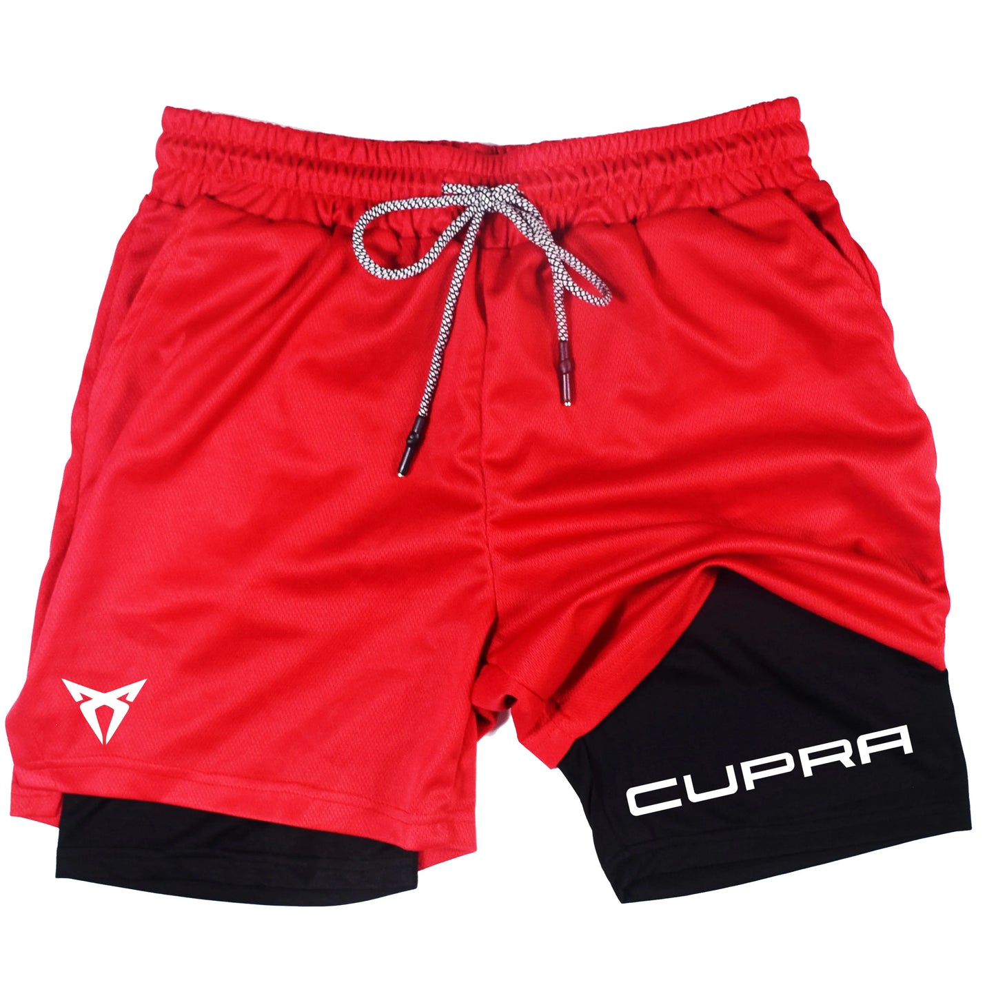 Mens Two-in-One Sports Shorts - Breathable Quick-Drying Running Bottoms M-3XL - ZOOMNSTORE