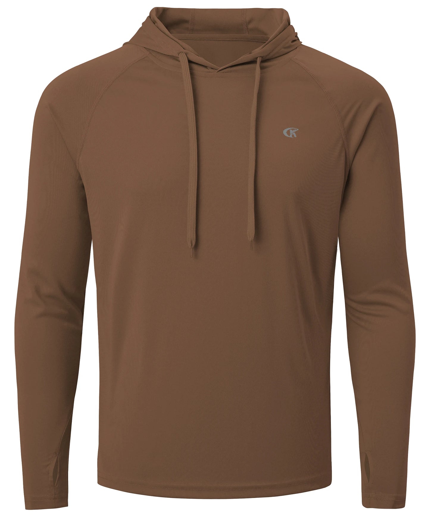 Mens UPF 50 Long Sleeve Hoodie - Quick Dry Lightweight Rash Guard for Outdoor Sports - ZOOMNSTORE