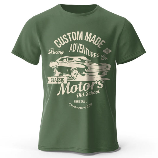 Mens Vintage Graphic T-Shirt - Oversized 100 Cotton Summer Tee - ZOOMNSTORE