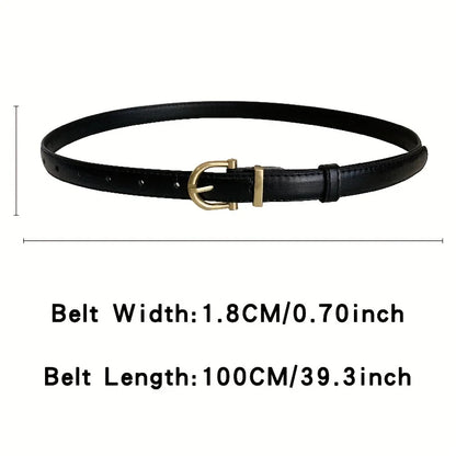 Mens Vintage PU Leather Belt - Classic Oval Buckle for Casual Wear and Gifting - ZOOMNSTORE