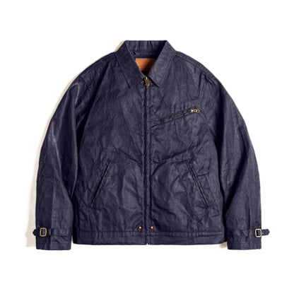 Mens Vintage Waxed Canvas Jacket - Classic Slim Fit SpringFall Outerwear - ZOOMNSTORE