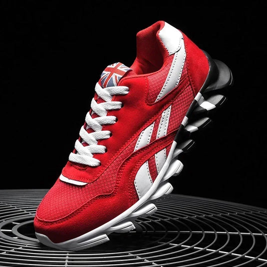 Mens Wear-Resistant Cushioning Sneakers - Thick-Soled Breathable Running Shoes - ZOOMNSTORE