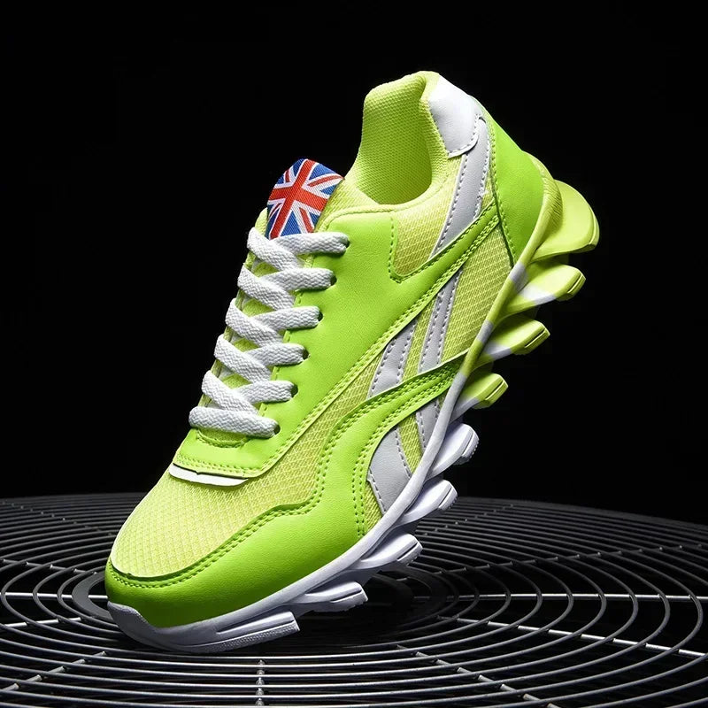 Mens Wear-Resistant Cushioning Sneakers - Thick-Soled Breathable Running Shoes - ZOOMNSTORE