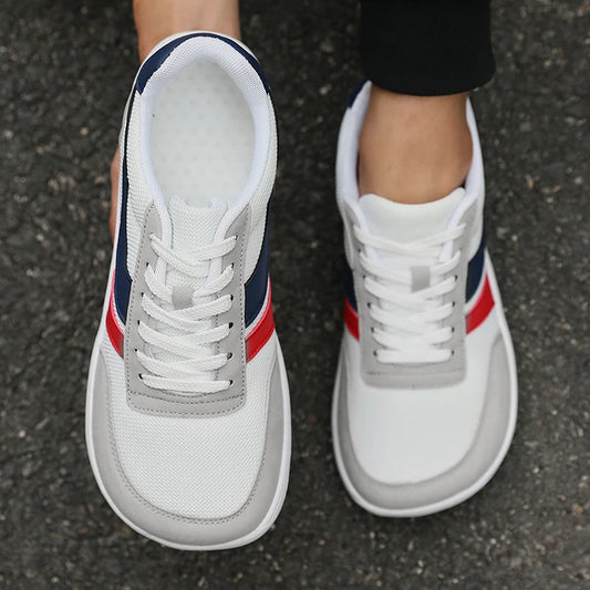 Mens Wide Toe Walking Sneakers - Breathable Casual Shoes - ZOOMNSTORE