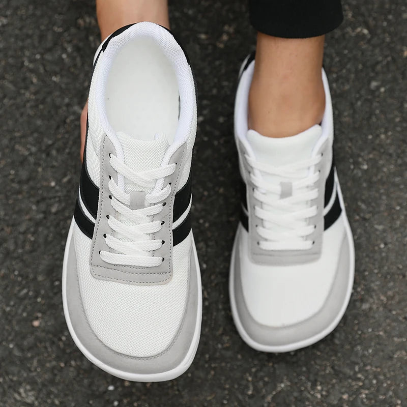 Mens Wide Toe Walking Sneakers - Breathable Casual Shoes - ZOOMNSTORE