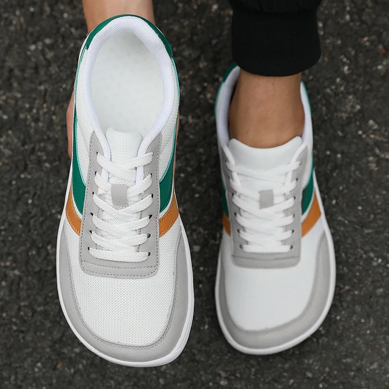 Mens Wide Toe Walking Sneakers - Breathable Casual Shoes - ZOOMNSTORE