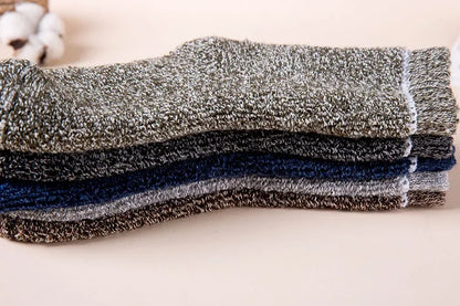 Mens Winter Merino Wool Socks - Thick Warm Cashmere 3 Pair Set - ZOOMNSTORE
