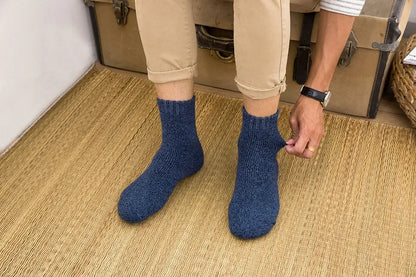 Mens Winter Merino Wool Socks - Thick Warm Cashmere 3 Pair Set - ZOOMNSTORE