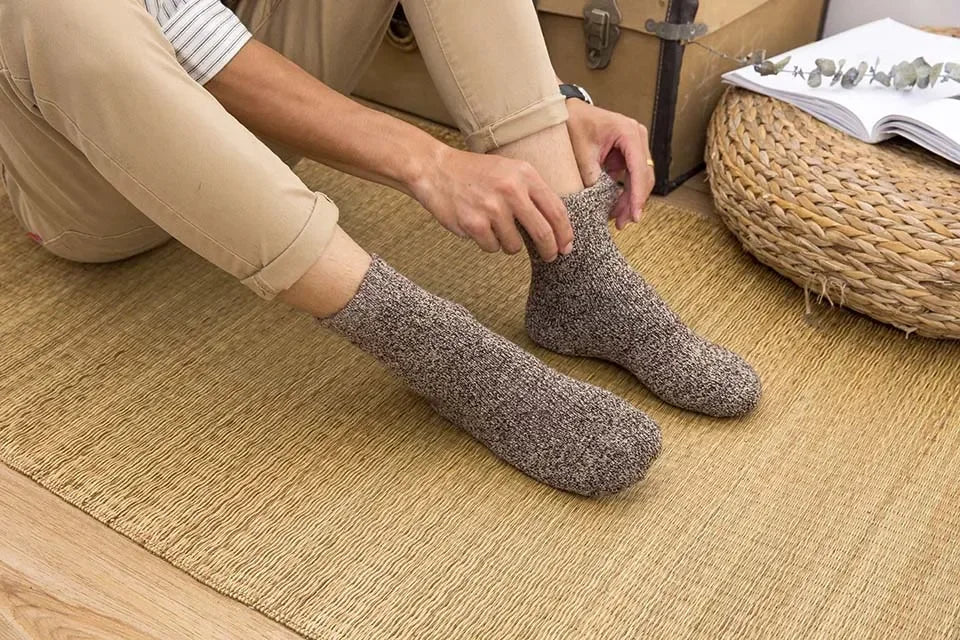 Mens Winter Merino Wool Socks - Thick Warm Cashmere 3 Pair Set - ZOOMNSTORE