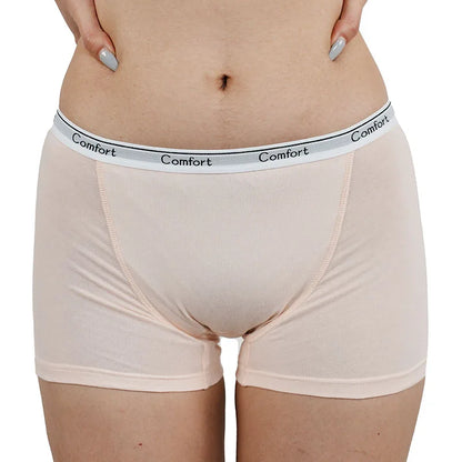 Menstrual Panties Leak Proof - Cotton Women Boyshorts High Rise Period Underwear - ZOOMNSTORE