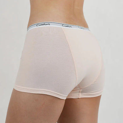 Menstrual Panties Leak Proof - Cotton Women Boyshorts High Rise Period Underwear - ZOOMNSTORE