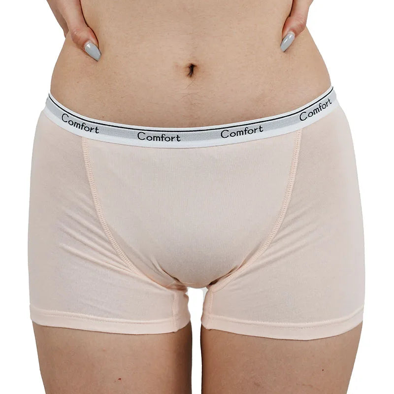 Menstrual Panties Leak Proof - Cotton Women Boyshorts High Rise Period Underwear - ZOOMNSTORE