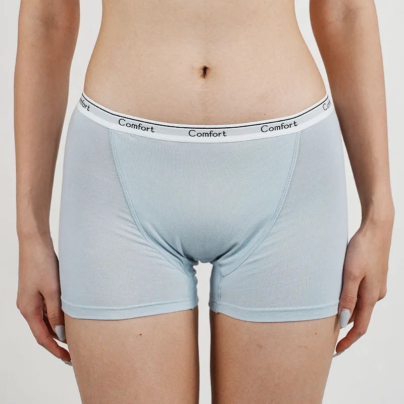 Menstrual Panties Leak Proof - Cotton Women Boyshorts High Rise Period Underwear - ZOOMNSTORE