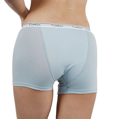 Menstrual Panties Leak Proof - Cotton Women Boyshorts High Rise Period Underwear - ZOOMNSTORE