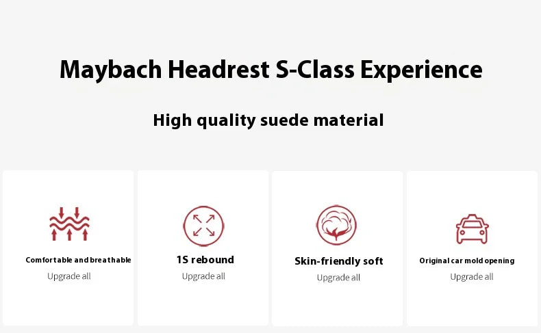 Mercedes-Benz Neck Pillow – Car Neck Support & Lumbar Rest Cushion for Comfort - ZOOMNSTORE