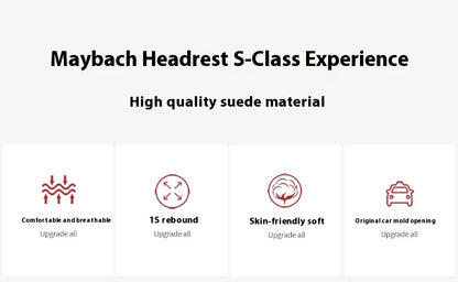 Mercedes-Benz Neck Pillow – Car Neck Support & Lumbar Rest Cushion for Comfort - ZOOMNSTORE